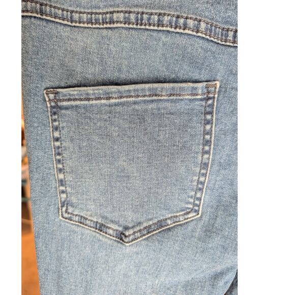 Free People Jeans Size 29 Flare Bell Bottom Button Fly High Rise Hippie Boho - Picture 10 of 11